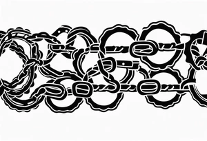 bicycle chain wrist tattoo idea