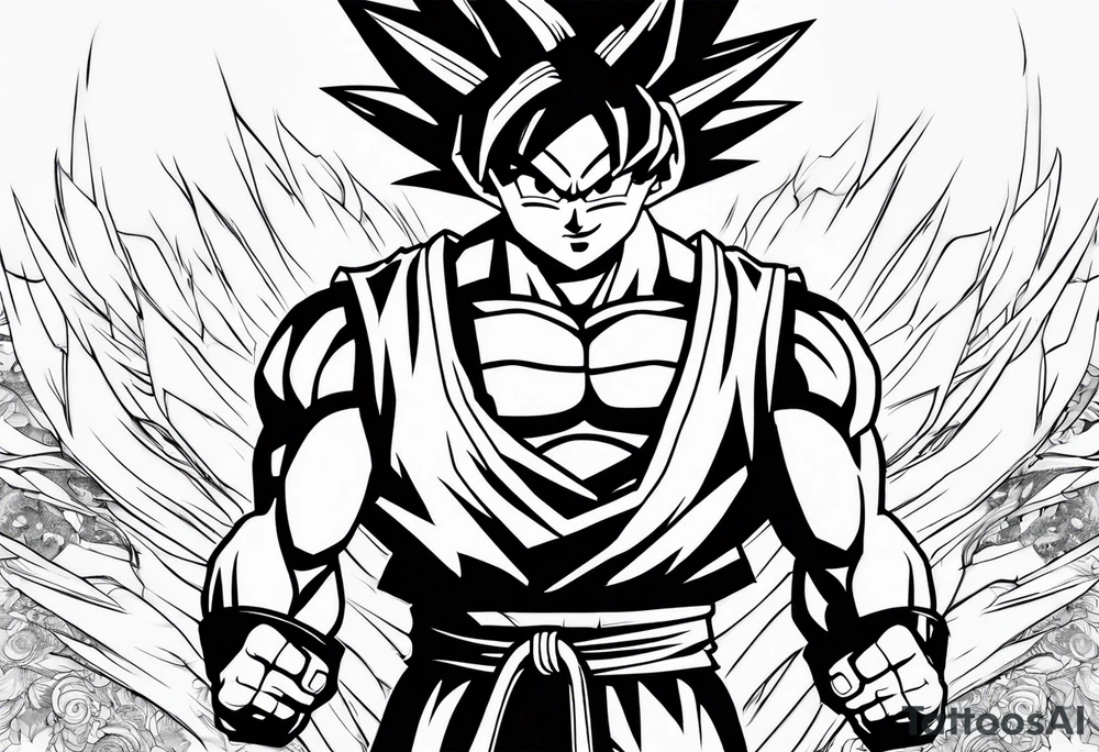 Son goku tattoo idea