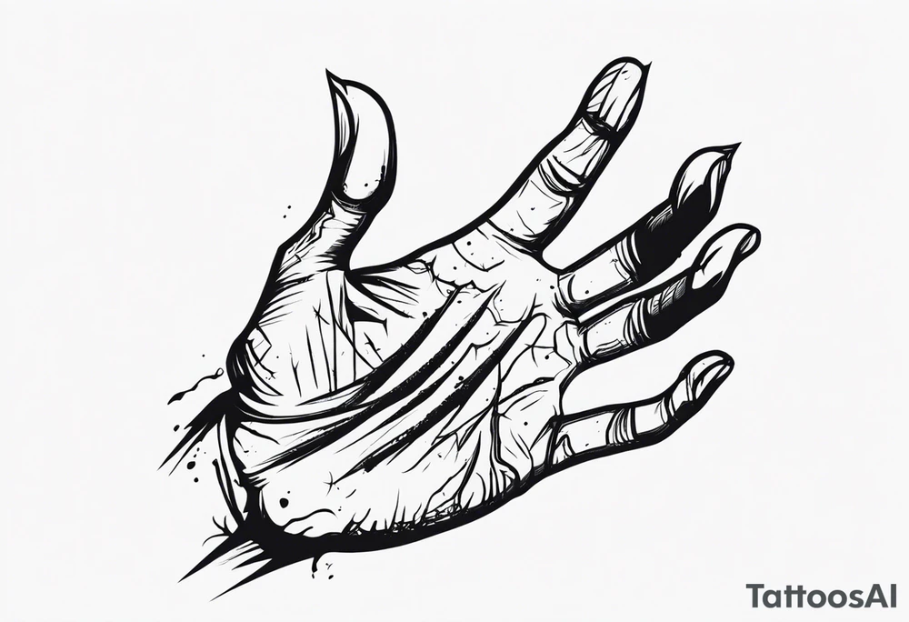 Zombie Hand tattoo idea