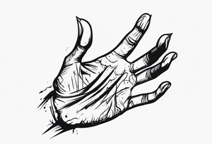 Zombie Hand tattoo idea