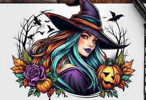 Witch tattoo idea