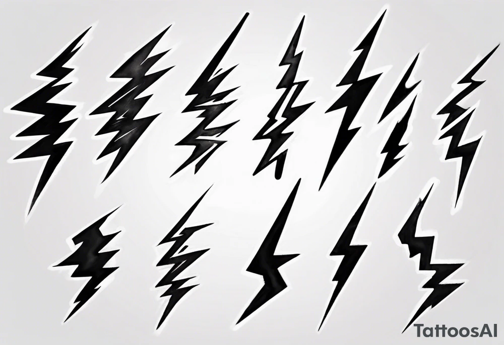 Realistic Lightning Bolt Tattoo tattoo idea