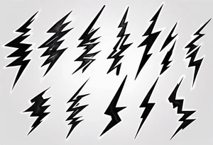 Realistic Lightning Bolt Tattoo tattoo idea