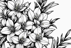 Forsythia flowers tattoo idea