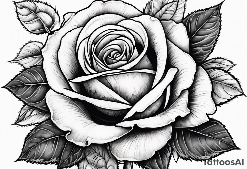 Rose bible scripture tattoo idea