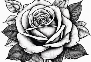 Rose bible scripture tattoo idea