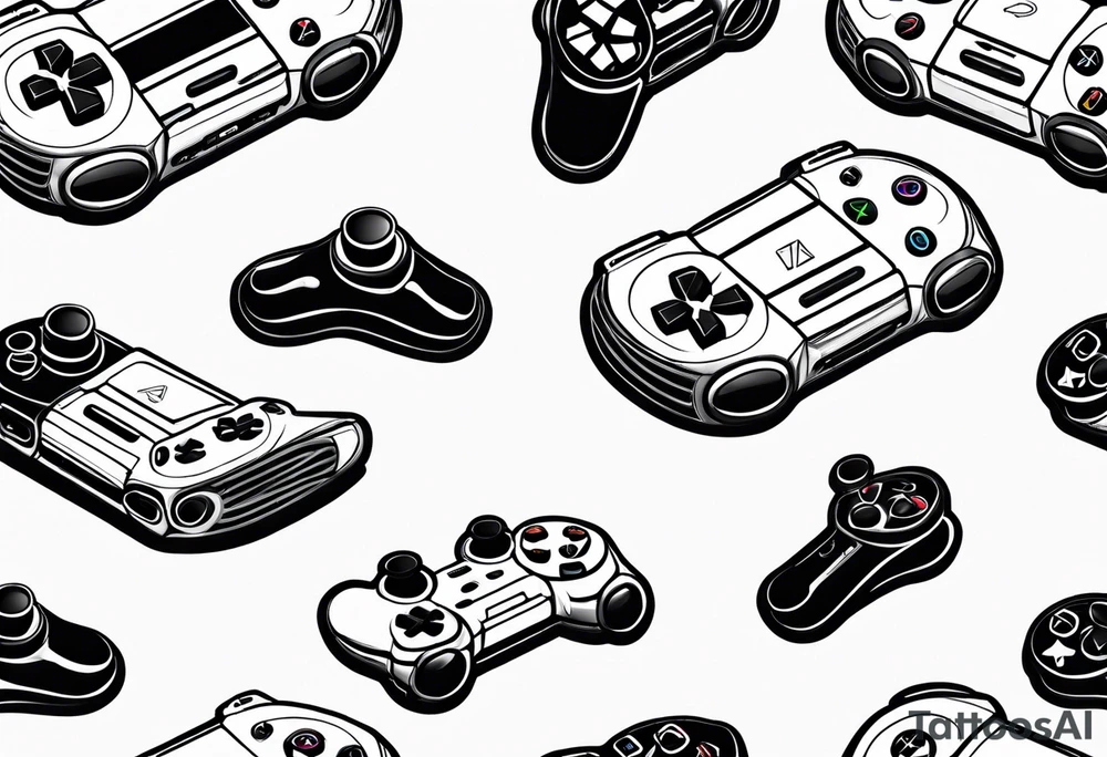 PlayStation 5 tattoo idea