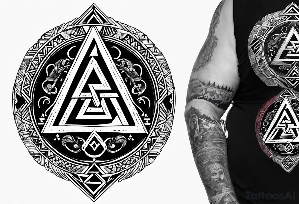 Valknut nordic tattoo idea