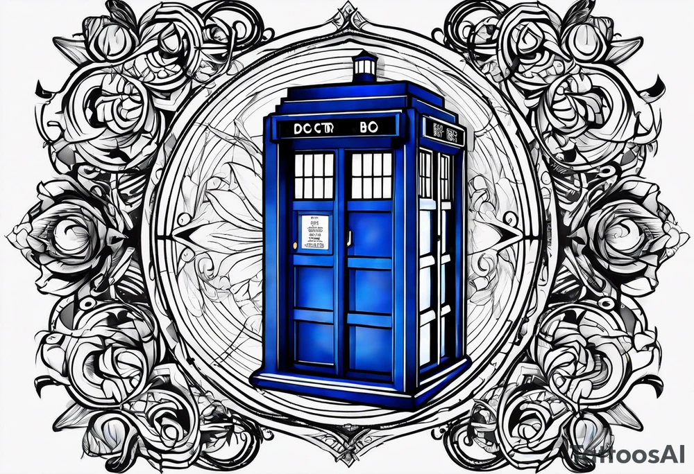 Doctor who tardis tattoo idea