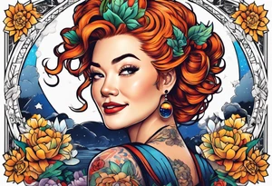 miss frizzle with tattoos tattoo idea