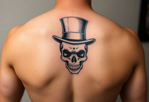 voodoo skull, top hat, tattoo idea