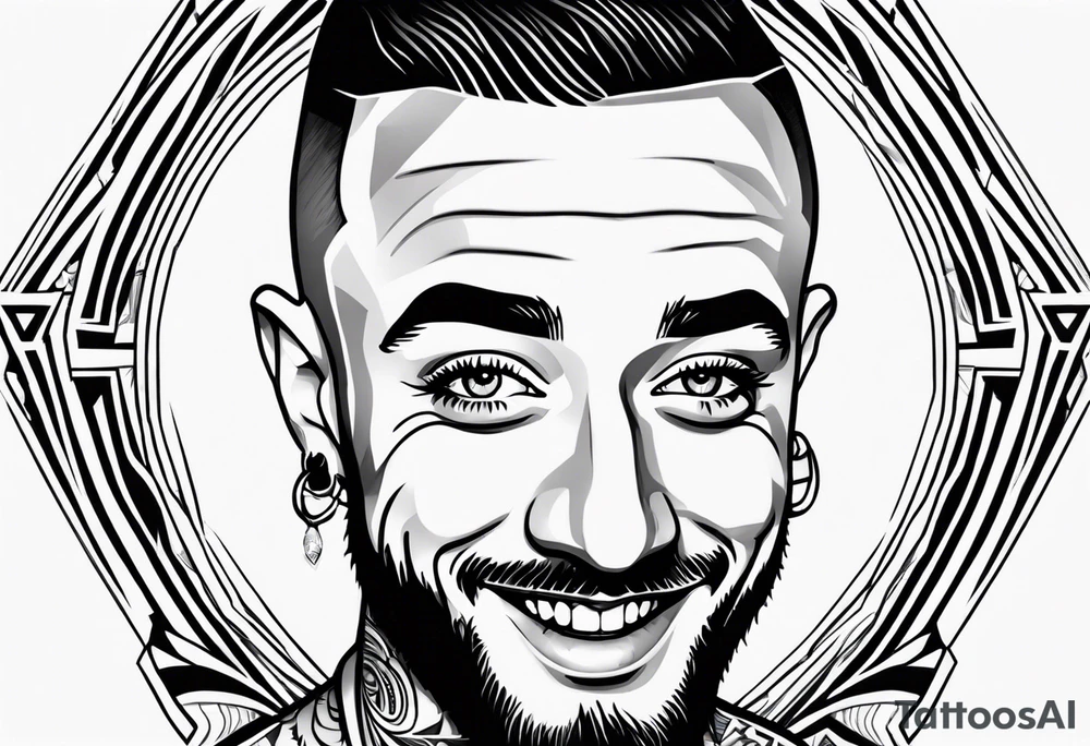 Mac miller smiling tattoo idea