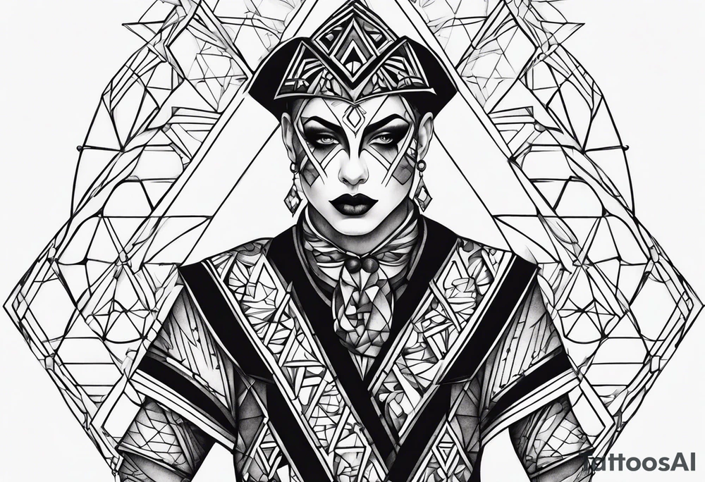 Harlequin tattoo idea