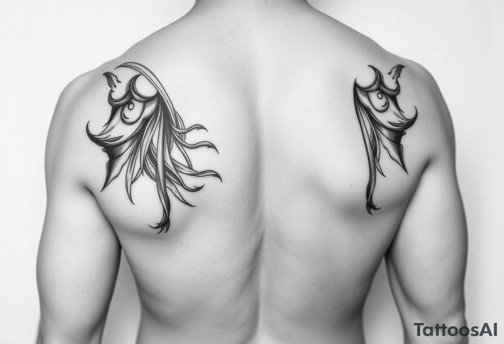 Fully nude lady with big boobs tattoo idea