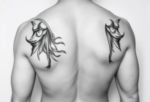 Fully nude lady with big boobs tattoo idea