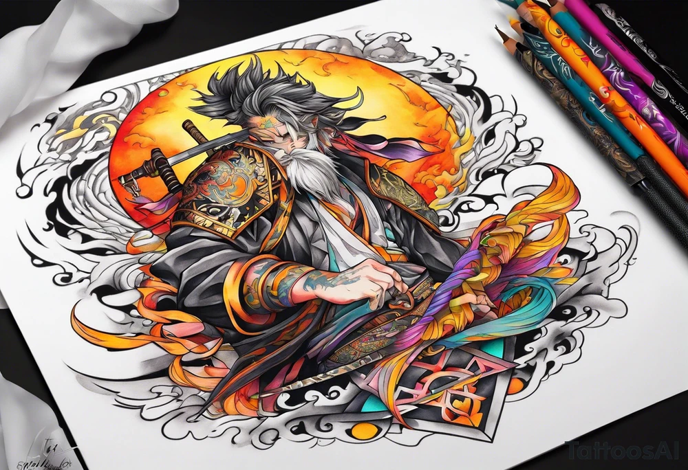 Demon slayer zenitsu tattoo idea