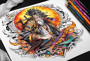 Demon slayer zenitsu tattoo idea