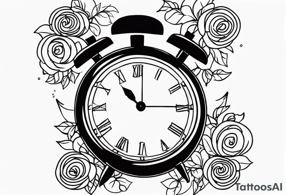Time money tattoo idea