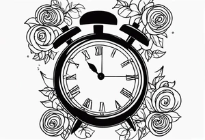 Time money tattoo idea