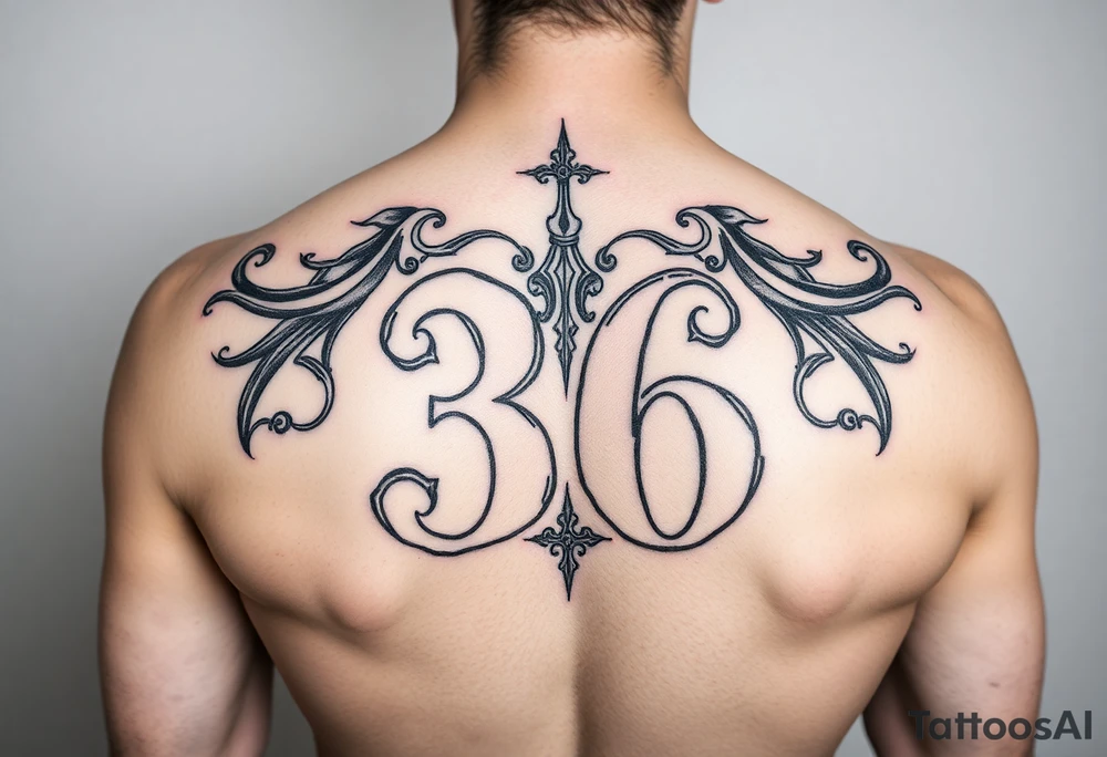 Gas with number 36 tattoo idea