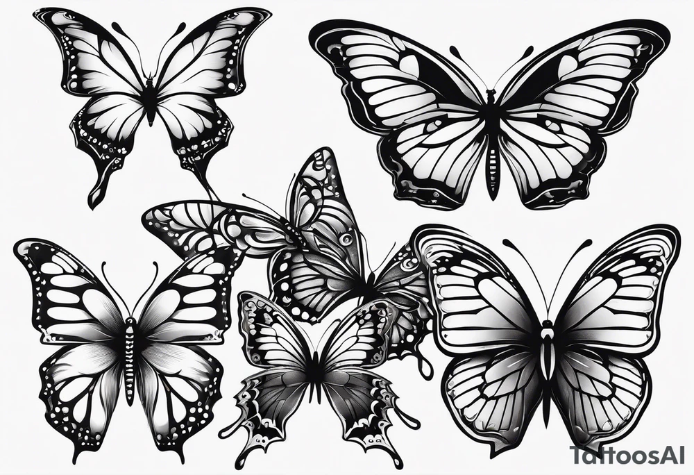 butterflies tattoo idea