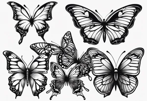 butterflies tattoo idea