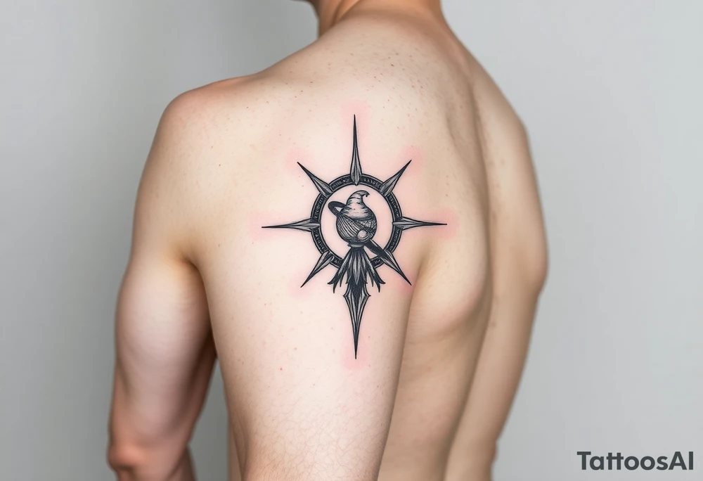 arm tattoo which is deep and meaninful very unique and psycheelic which is a combination of 5 elemets fire water air space and land on just arm tattoo idea