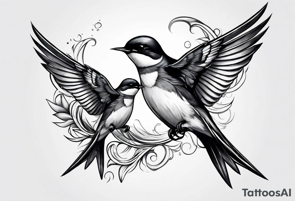 Swallows tattoo idea