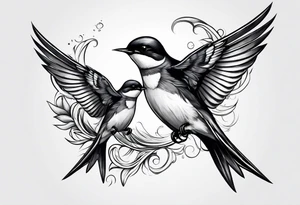 Swallows tattoo idea