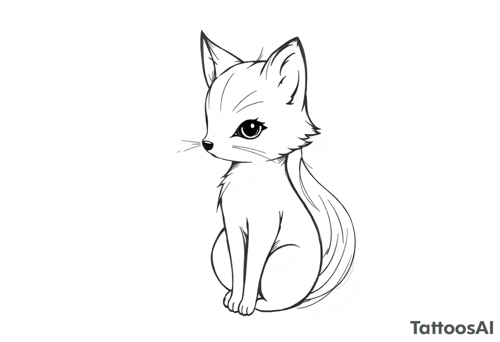 anthropomofic furry character tattoo idea