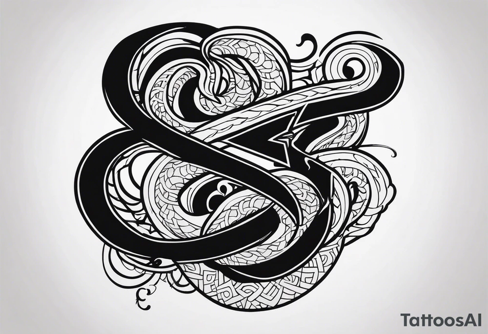 Valhalla serpent tattoo idea