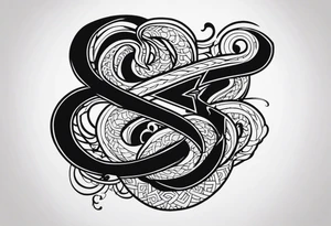 Valhalla serpent tattoo idea