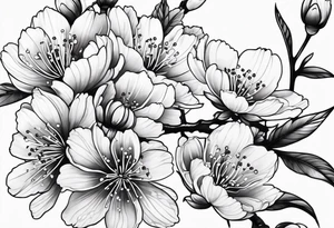cherry blossom tattoo idea