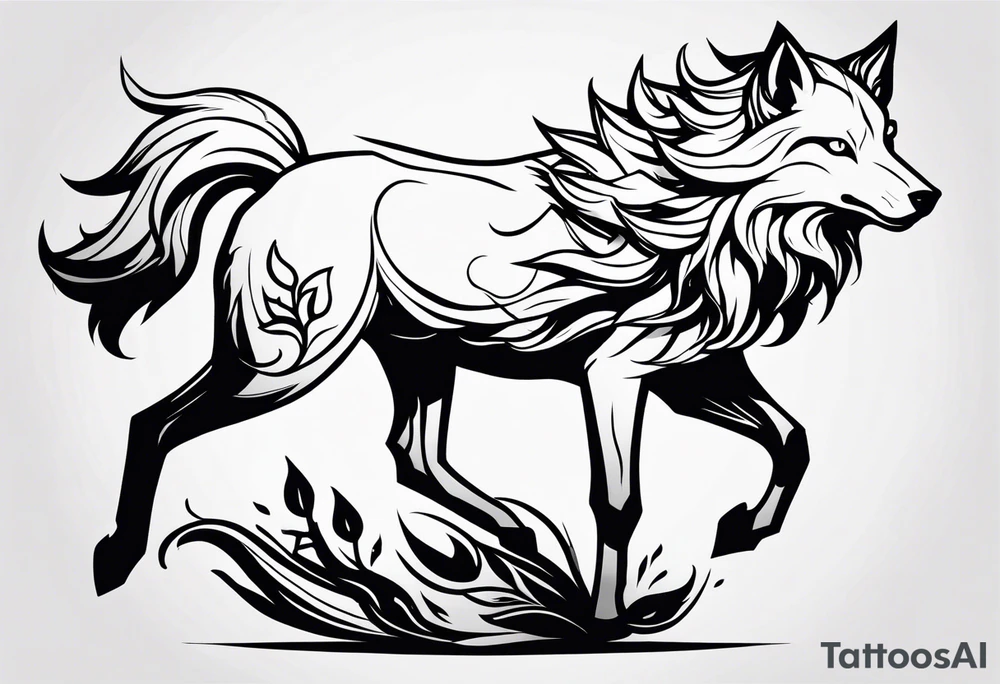kindred league of legends. lamb and wolf tattoo idea