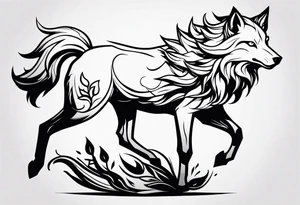 kindred league of legends. lamb and wolf tattoo idea