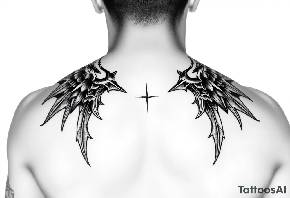 Goth and heavy metal sleeve tattoo idea
