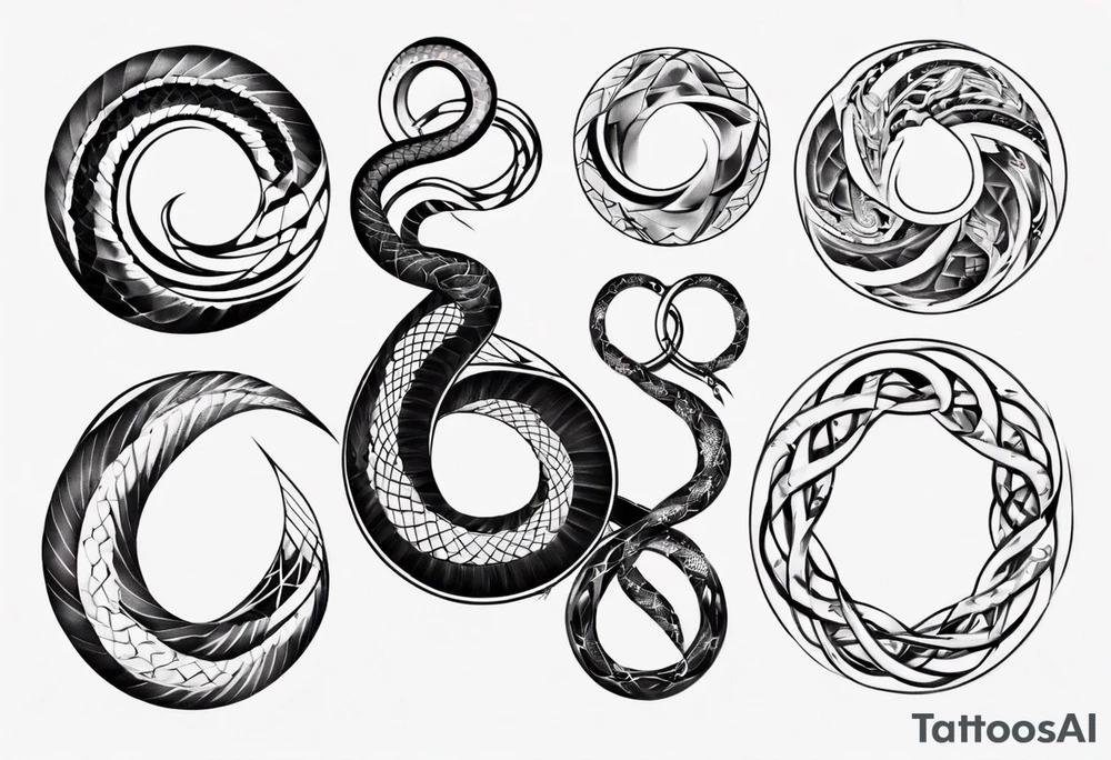 infinity snake tattoo idea