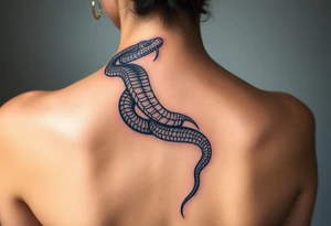 Snake rebirth shedding skin Javanese 
Down spine tattoo idea