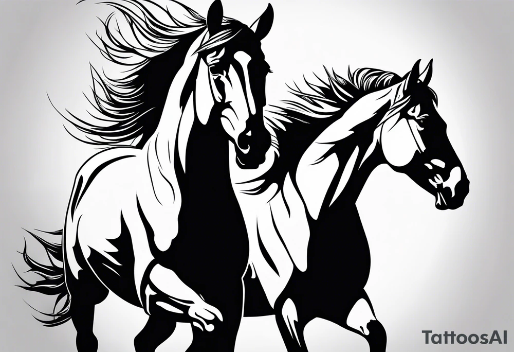 horses tattoo idea