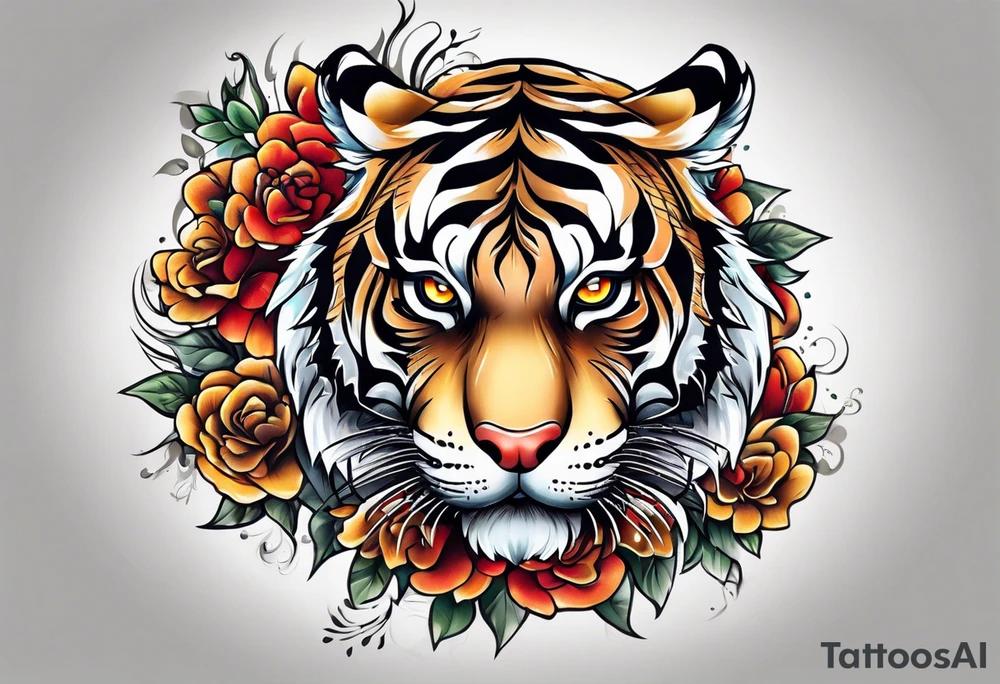 Tiger tattoo idea