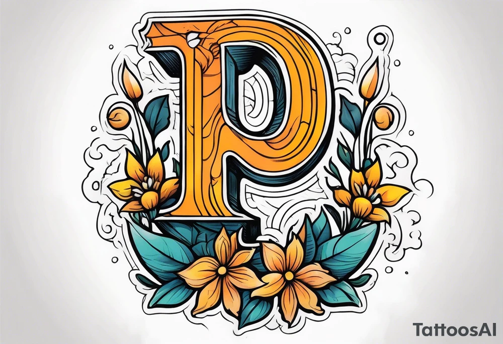 the number 5 tattoo idea