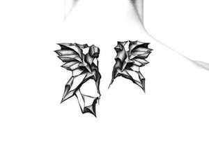 3d broken tattoo idea
