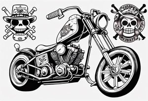 one piece chopper tattoo idea