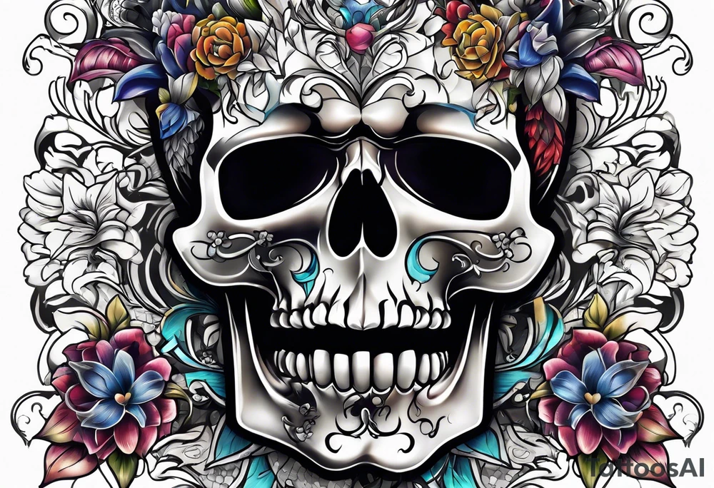 Autism, Skull tattoo idea