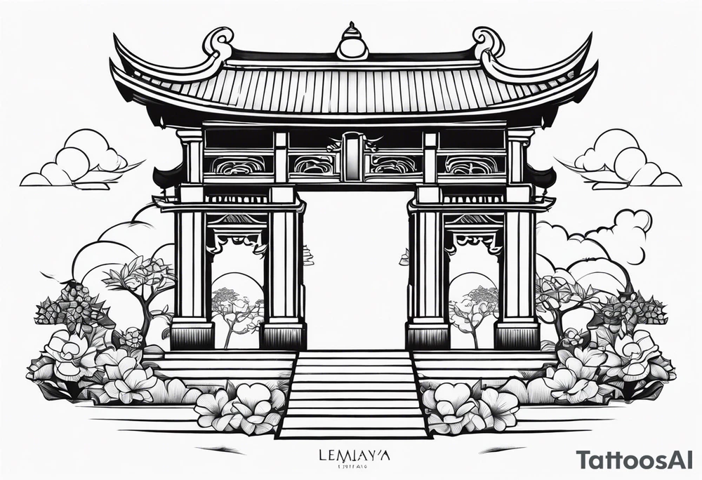 Lempuyang gates to heaven tattoo idea
