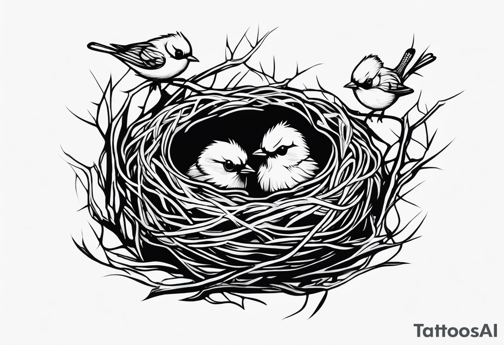 BIRD NEST tattoo idea