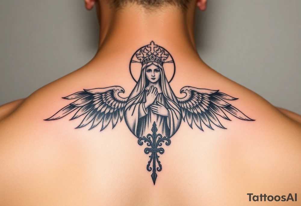 Icône russe orthodoxe de la vierge de kazan tattoo idea