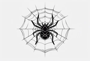 Spider tattoo idea