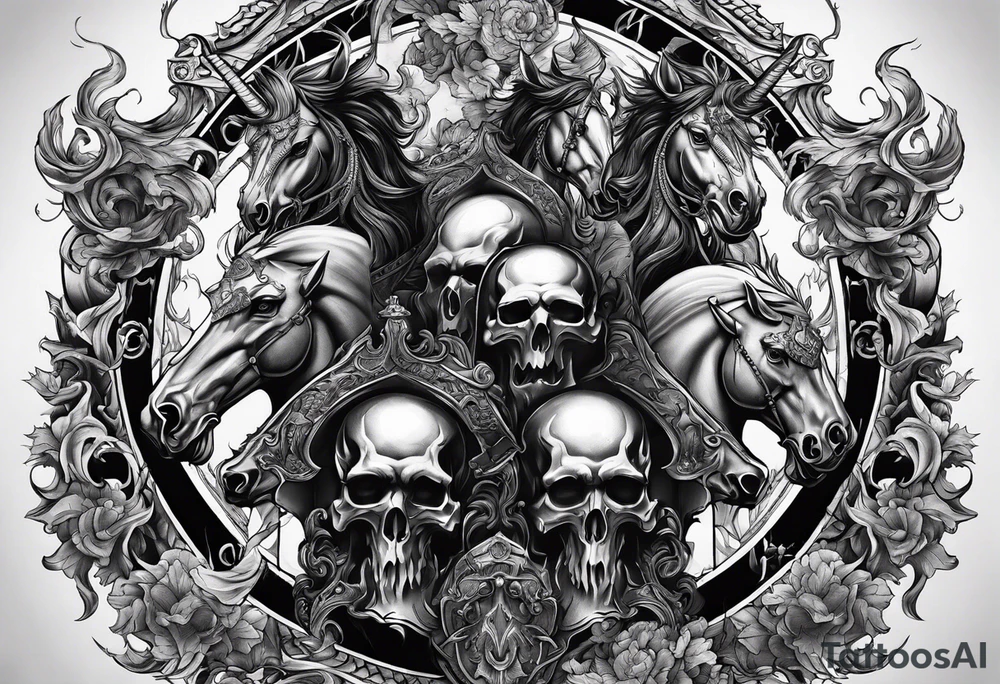 Four Horsemen of the Apocalypse tattoo idea