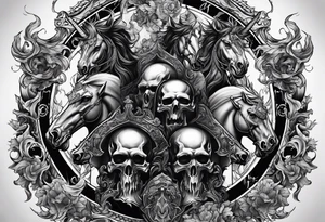 Four Horsemen of the Apocalypse tattoo idea